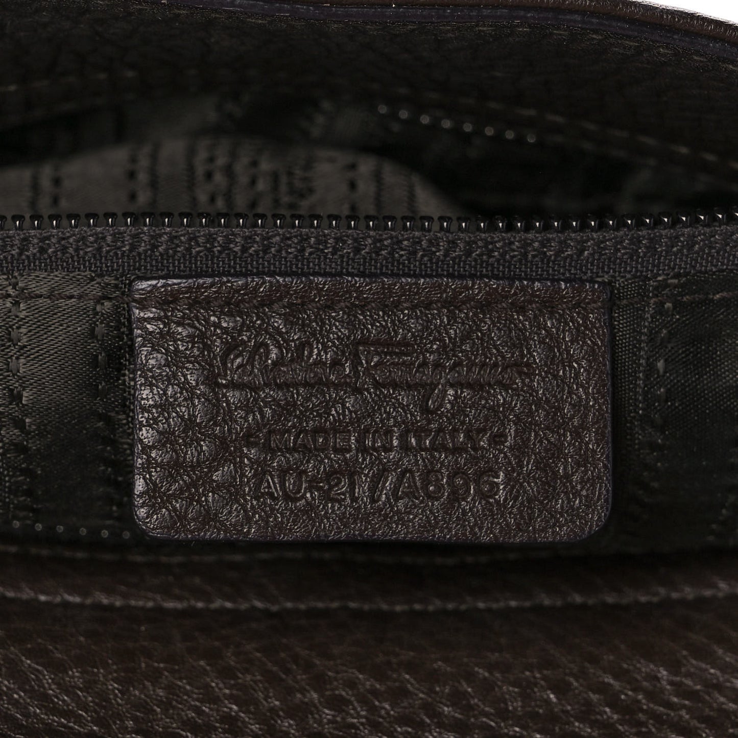 Calfskin Sofia Shoulder Bag Brown