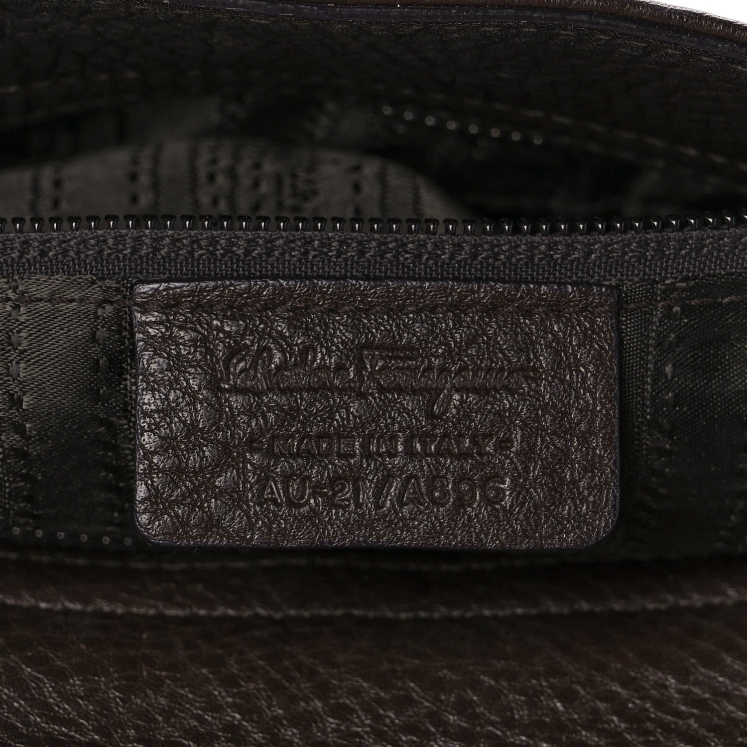 Salvatore Ferragamo Calfskin Sofia Shoulder Bag Brown 7 of 11