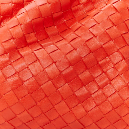 Bottega Veneta Nappa Maxi Intrecciato The Pouch Oversized Clutch Orange 8 of 10