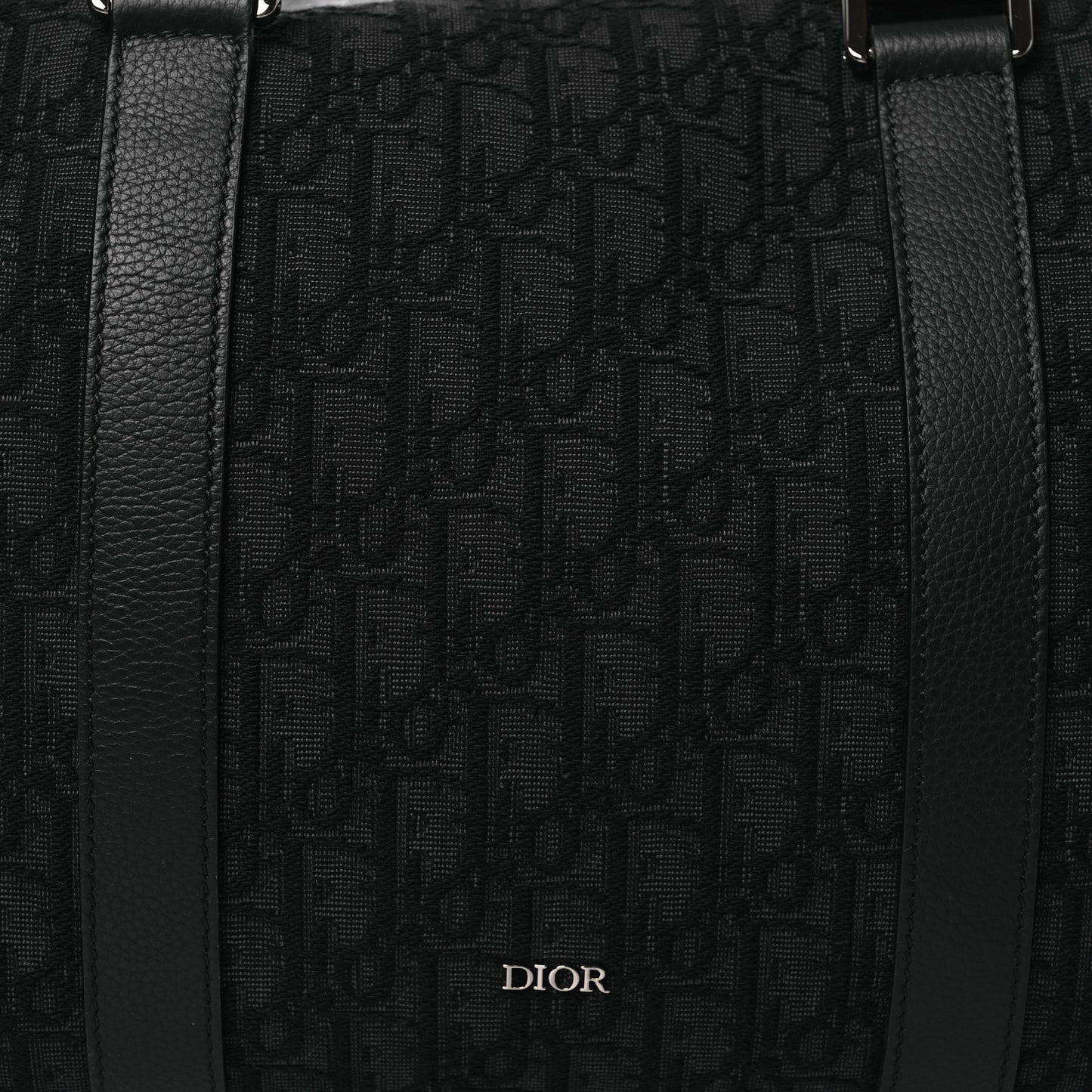 Oblique Jacquard Grained Calfskin Lingot 50 Black