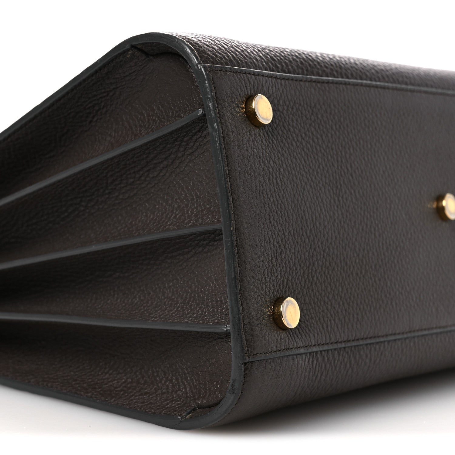 Saint Laurent Grained Calfskin Small Sac De Jour Dark Brown 9 of 11