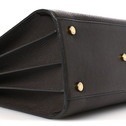 Saint Laurent Grained Calfskin Small Sac De Jour Dark Brown 9 of 11