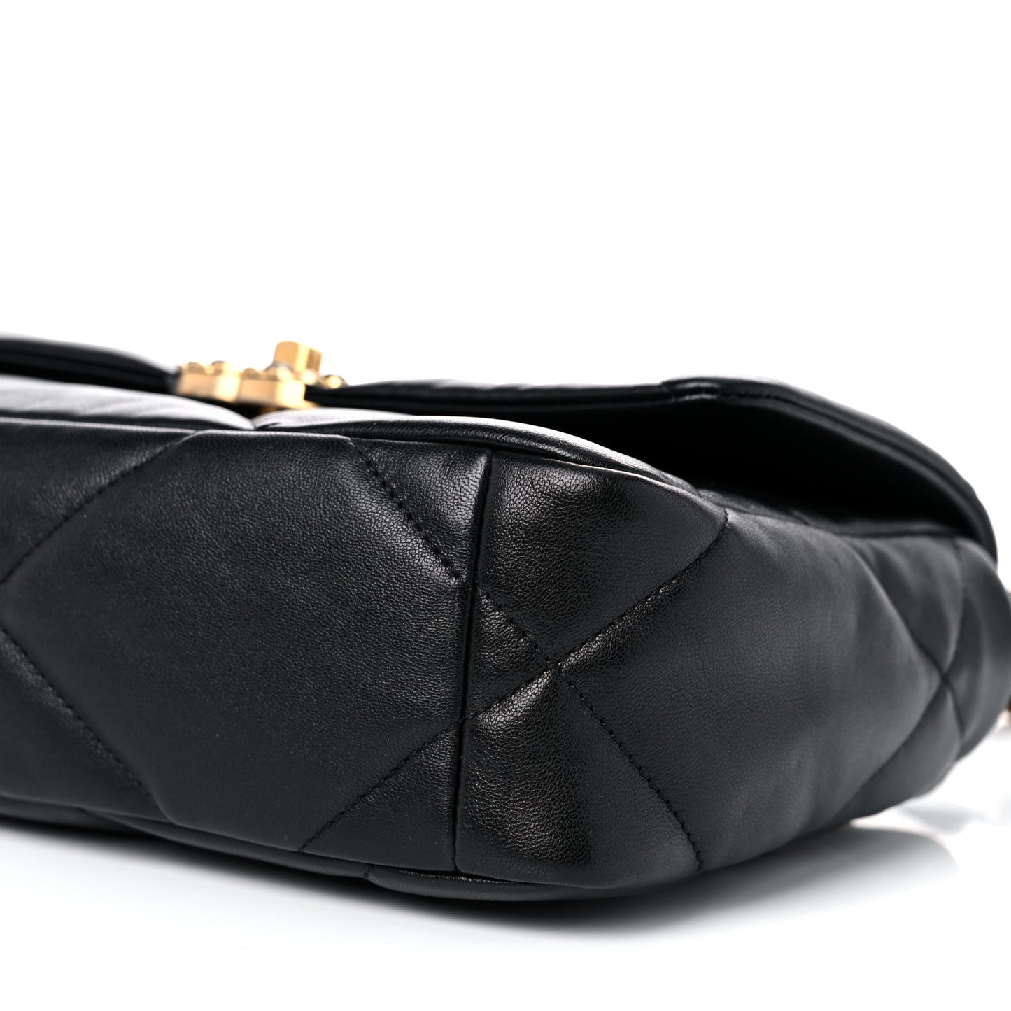 Lambskin Quilted Medium Chanel 19 Flap Black
