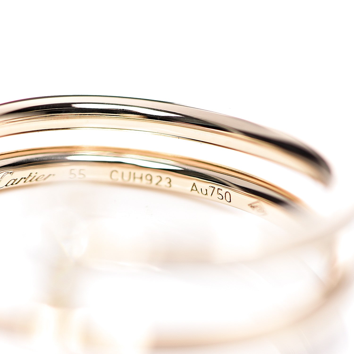 Cartier 18K Yellow Gold Diamond Double Juste Un Clou Ring 55 7.25 5 of 7
