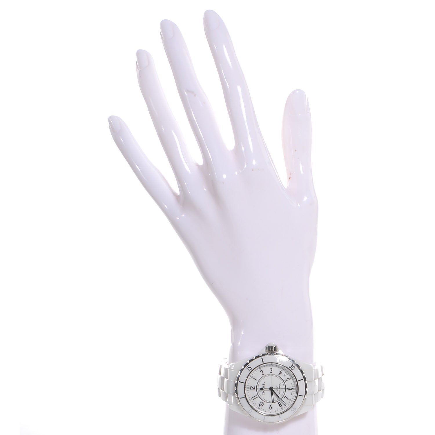 Chanel Stainless Steel Ceramic 38mm J12 Automatic Watch White 2 of 5