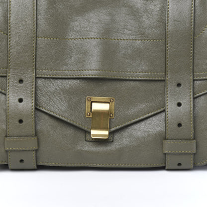 Proenza Schouler Lambskin Medium PS1 Satchel Dark Olive 9 of 9