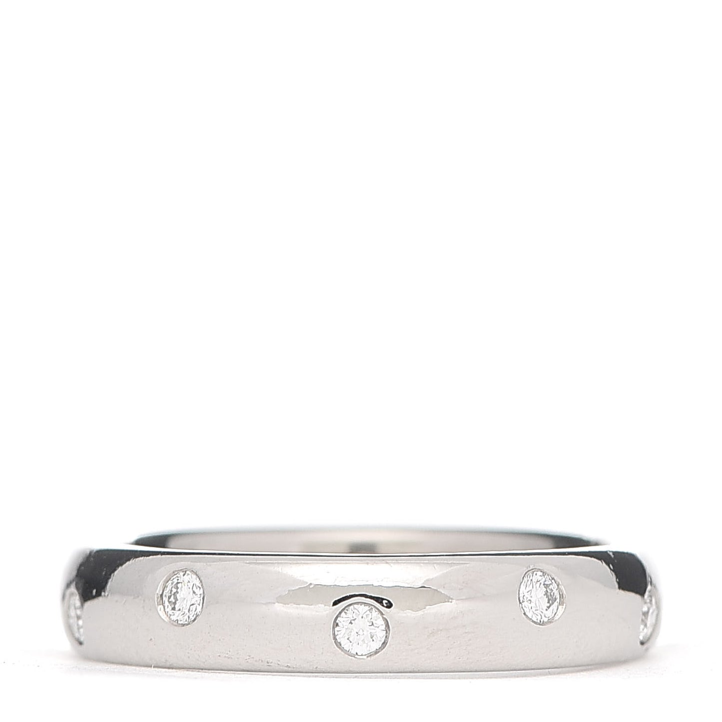 Platinum Diamond 4mm Etoile Band Ring 56 7.5