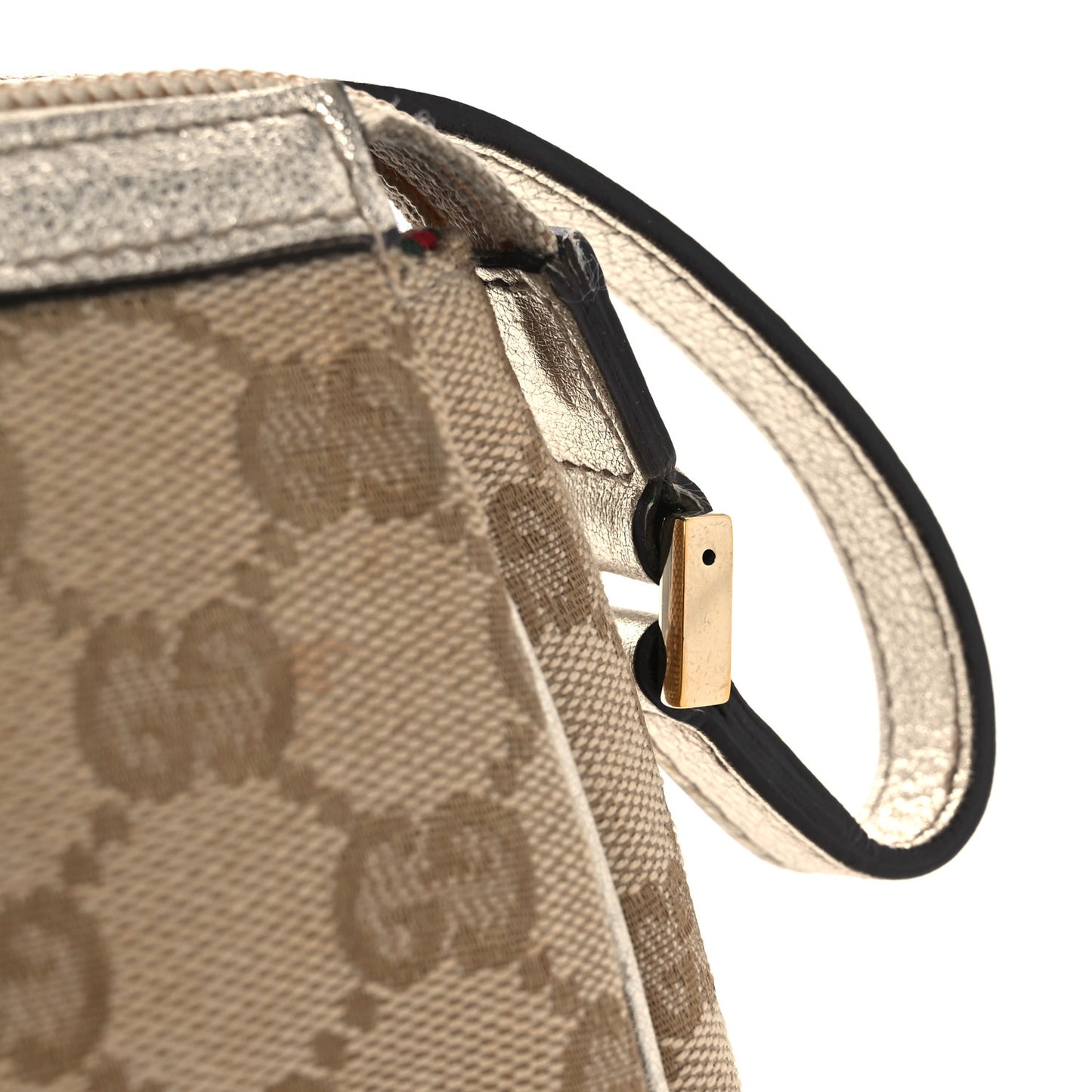 Monogram D Ring Cosmetic Case Metallic Bronze