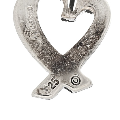 Tiffany Sterling Silver Paloma Picasso Loving Heart Earrings 4 of 4