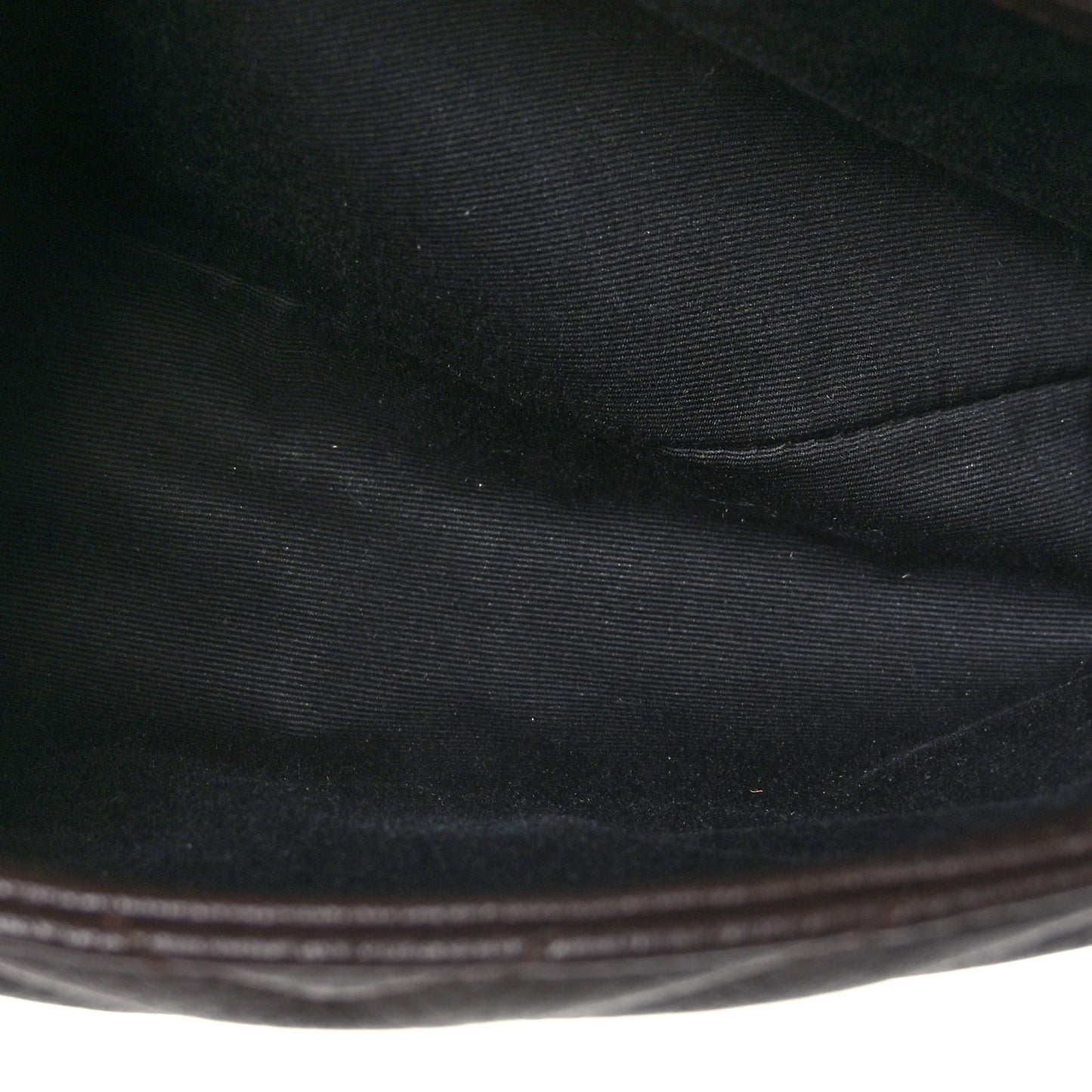 Sheepskin Matelasse Chevron Monogram Medium College Bag Black Tulip
