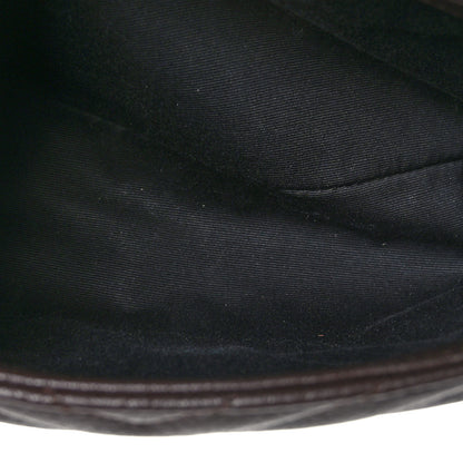 Saint Laurent Sheepskin Matelasse Chevron Monogram Medium College Bag Black Tulip 5 of 8