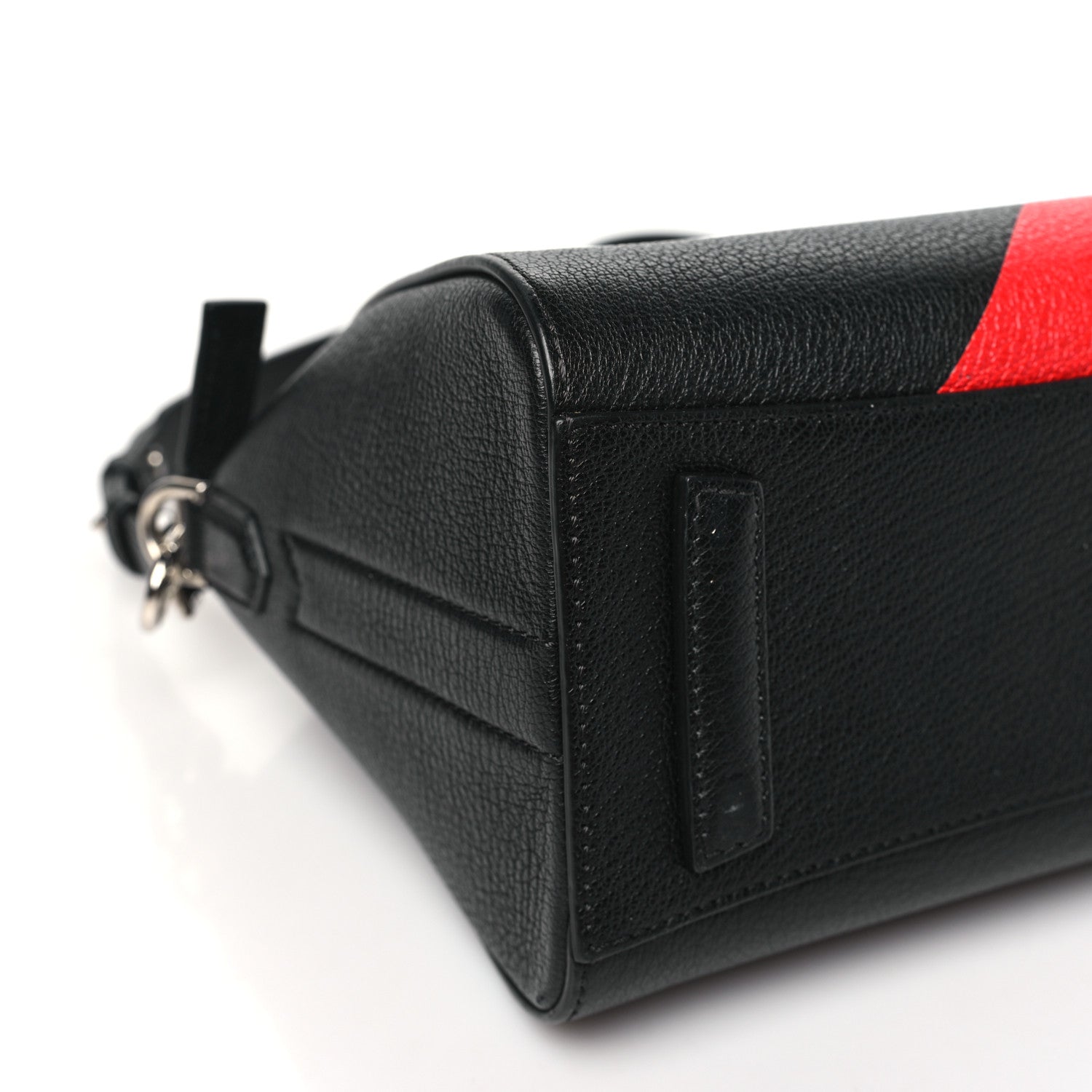 Givenchy Sugar Goatskin Striped Mini Antigona Black 9 of 10