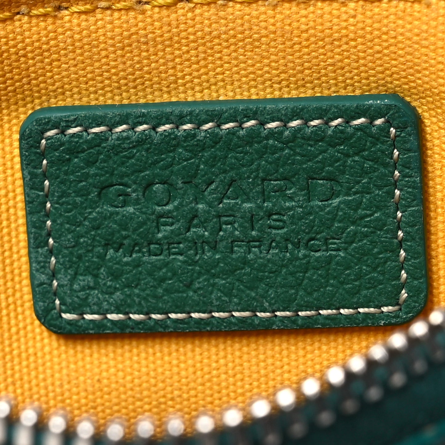 Goyardine Nano Senat Key Pouch Green