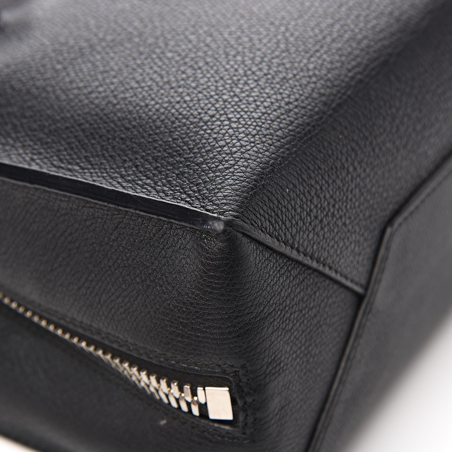 Balenciaga Grained Calfskin Plate Hardware Papier A6 Zip Around Tote Black 10 of 12