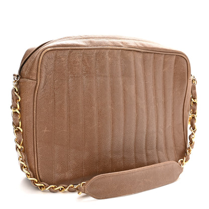 Chanel Caviar Vertical Quilt Camera Bag Brown 3 of 12