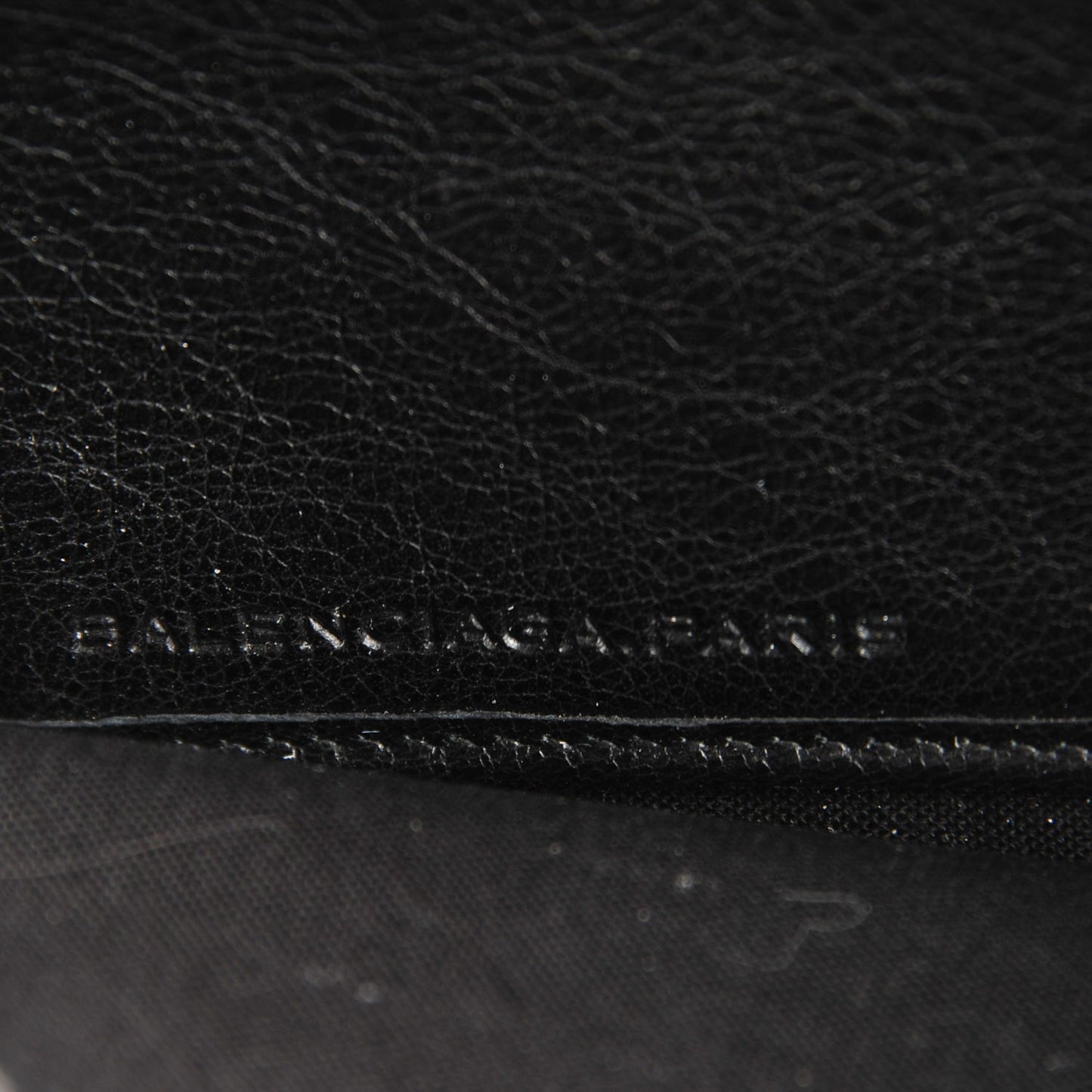 Agneau Classic Hardware Money Wallet Black