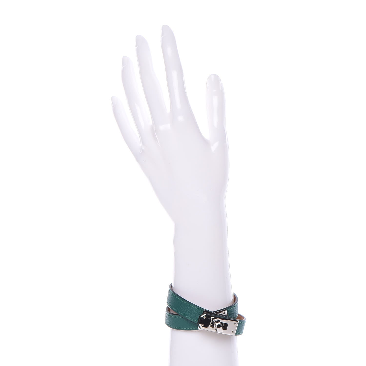 Hermes Swift Kelly Double Tour Bracelet M Malachite 2 of 7