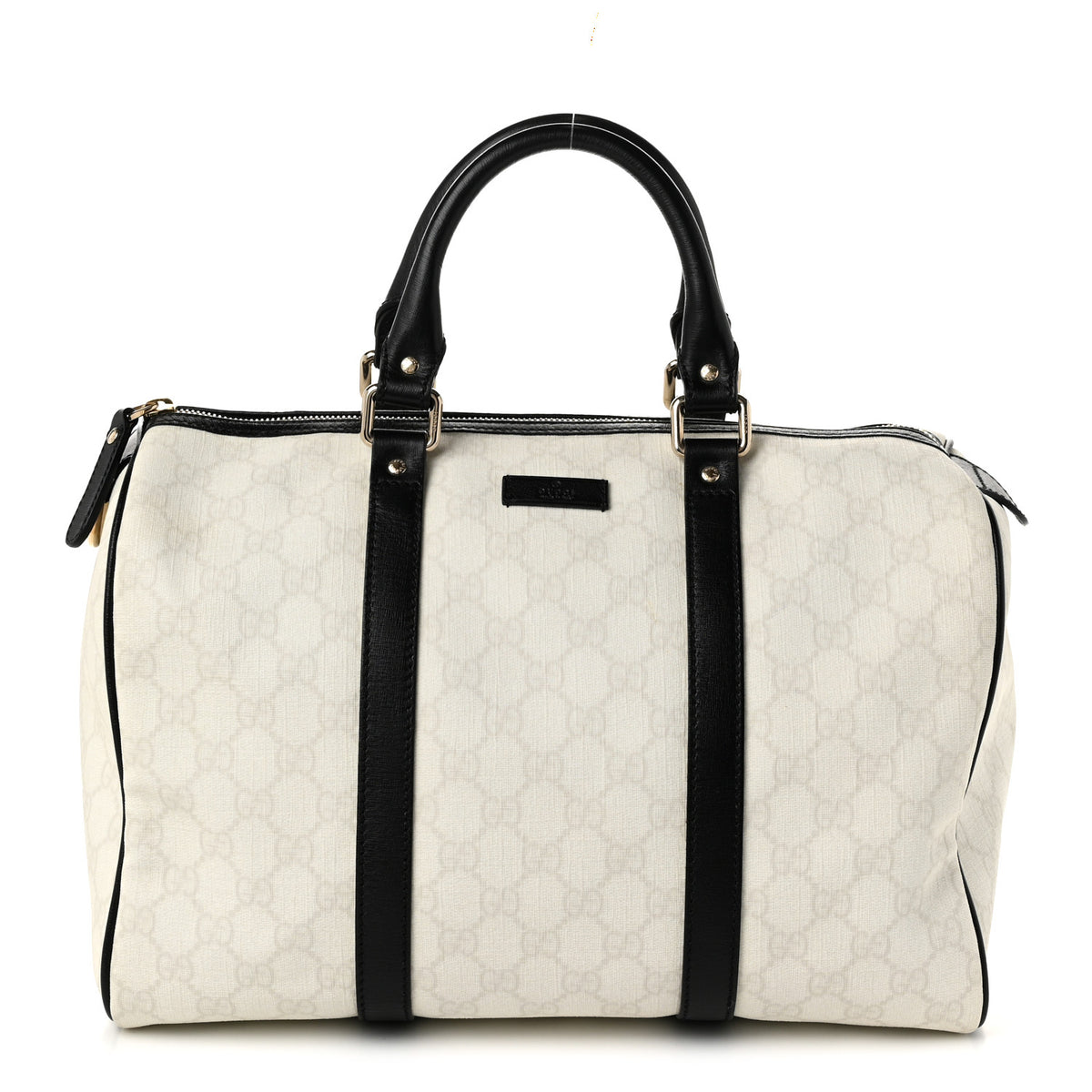 Gucci GG Plus Monogram Medium Joy Boston White Black 1 of 11