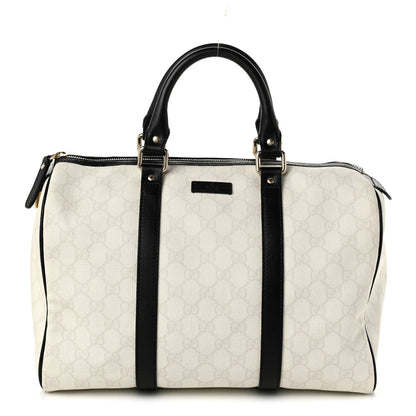 Gucci GG Plus Monogram Medium Joy Boston White Black 1 of 11