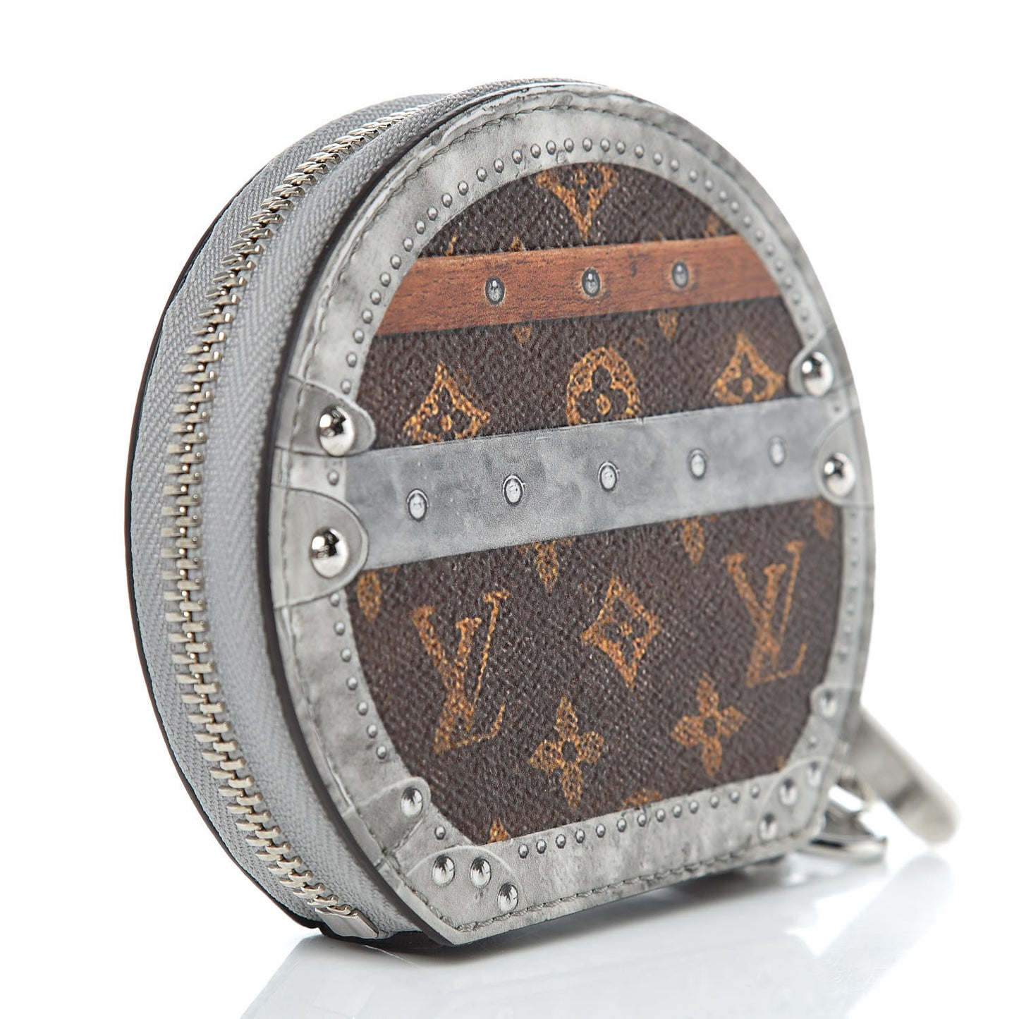 Transformed Monogram Time Trunks Micro Boite Chapeau Coin Purse Marron