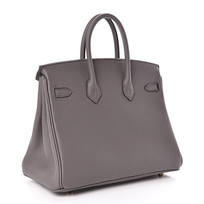 Hermes Togo Birkin 25 Etain 3 of 31