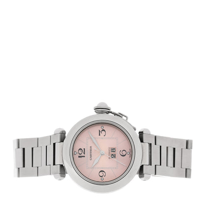 Cartier Stainless Steel 35mm Pasha C Big Date Automatic Watch Pink 2 of 4