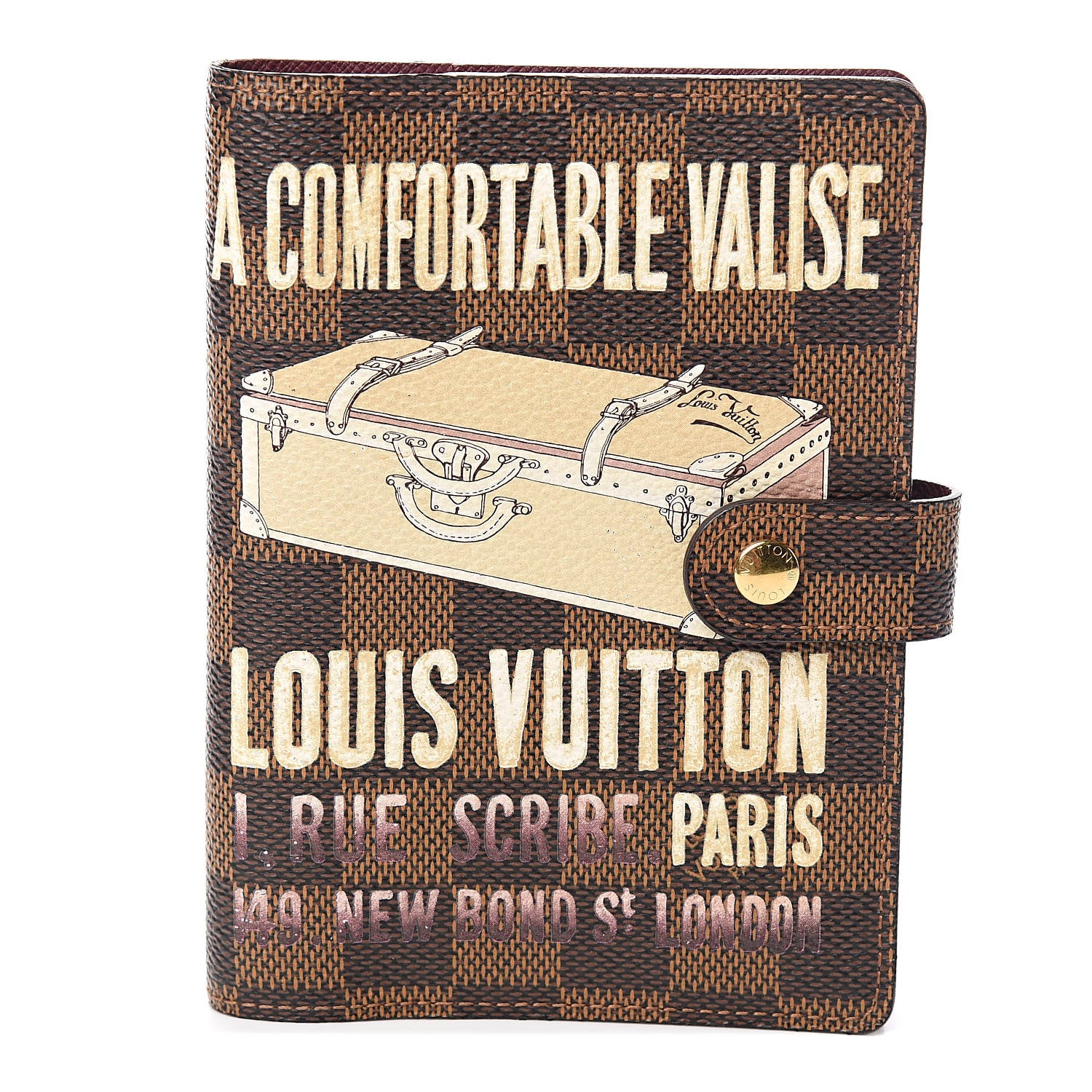 Louis Vuitton Damier Ebene Valise Small Ring Agenda Cover 1 of 7