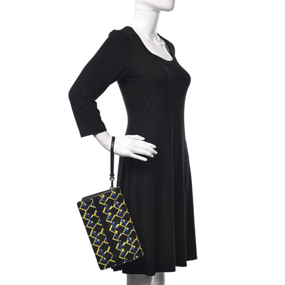 Prada Saffiano Print Wristlet Black 2 of 11