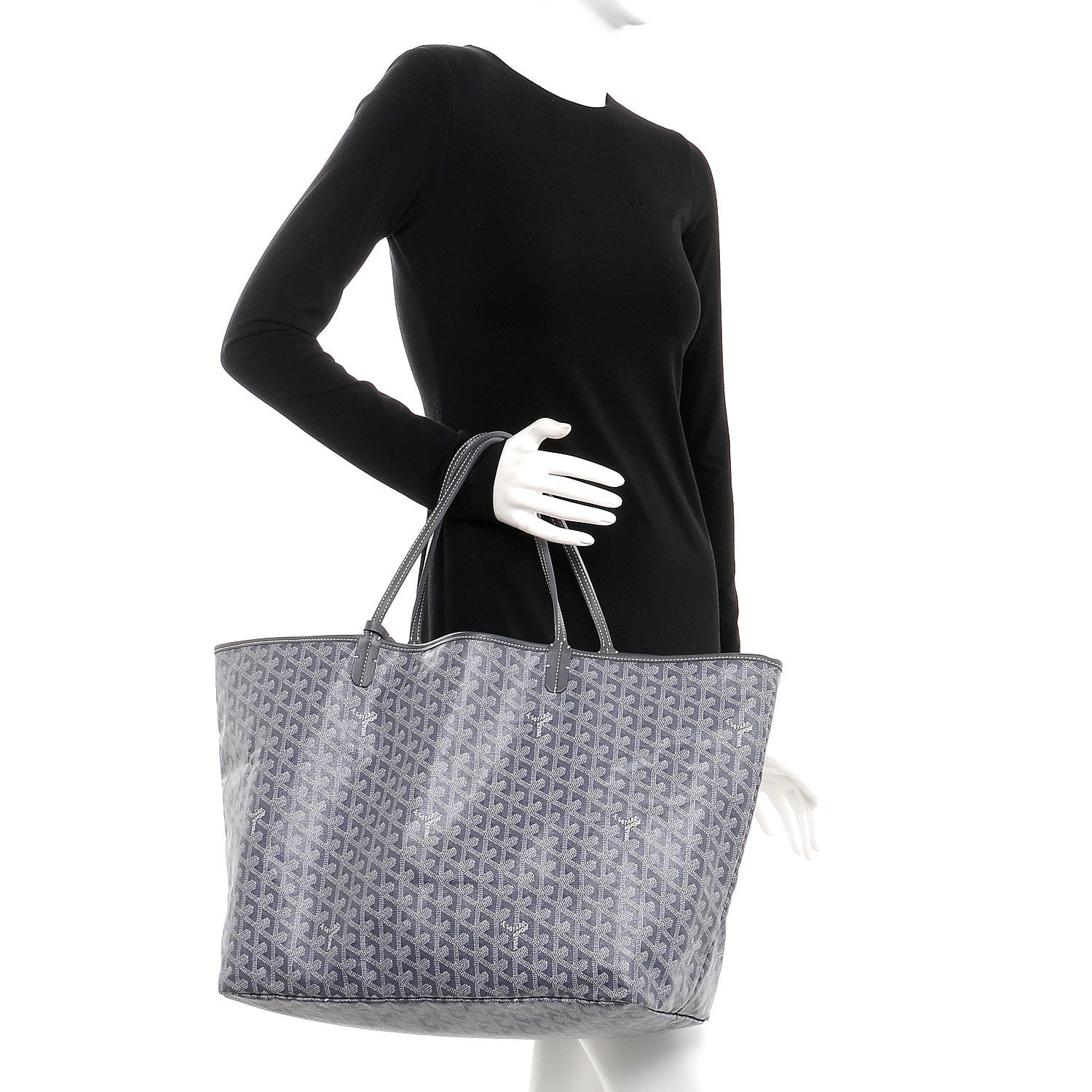 Goyard Goyardine Saint Louis GM Grey 2 of 12
