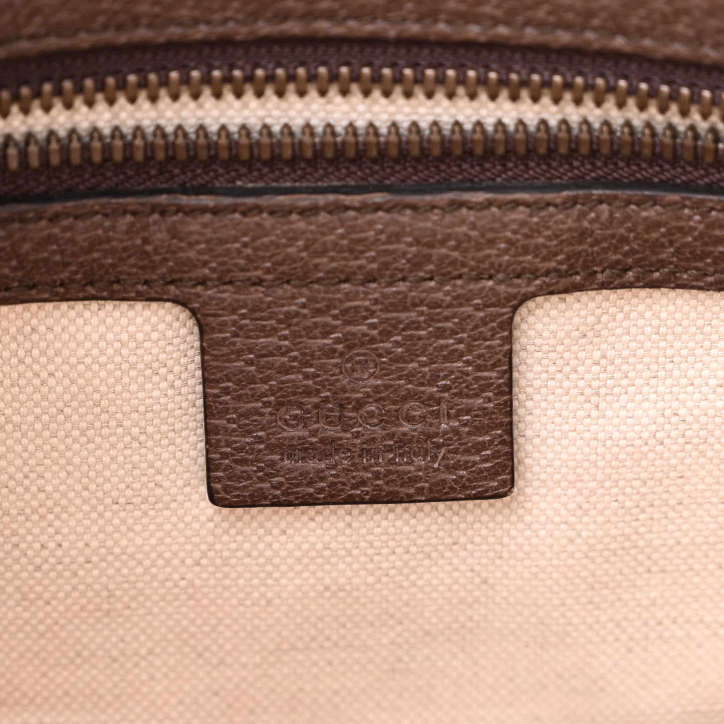 GG Supreme Monogram Web Medium Ophidia Messenger Bag Brown