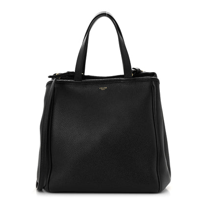 Celine Grained Calfskin Small Folded Cabas Black 1 of 10