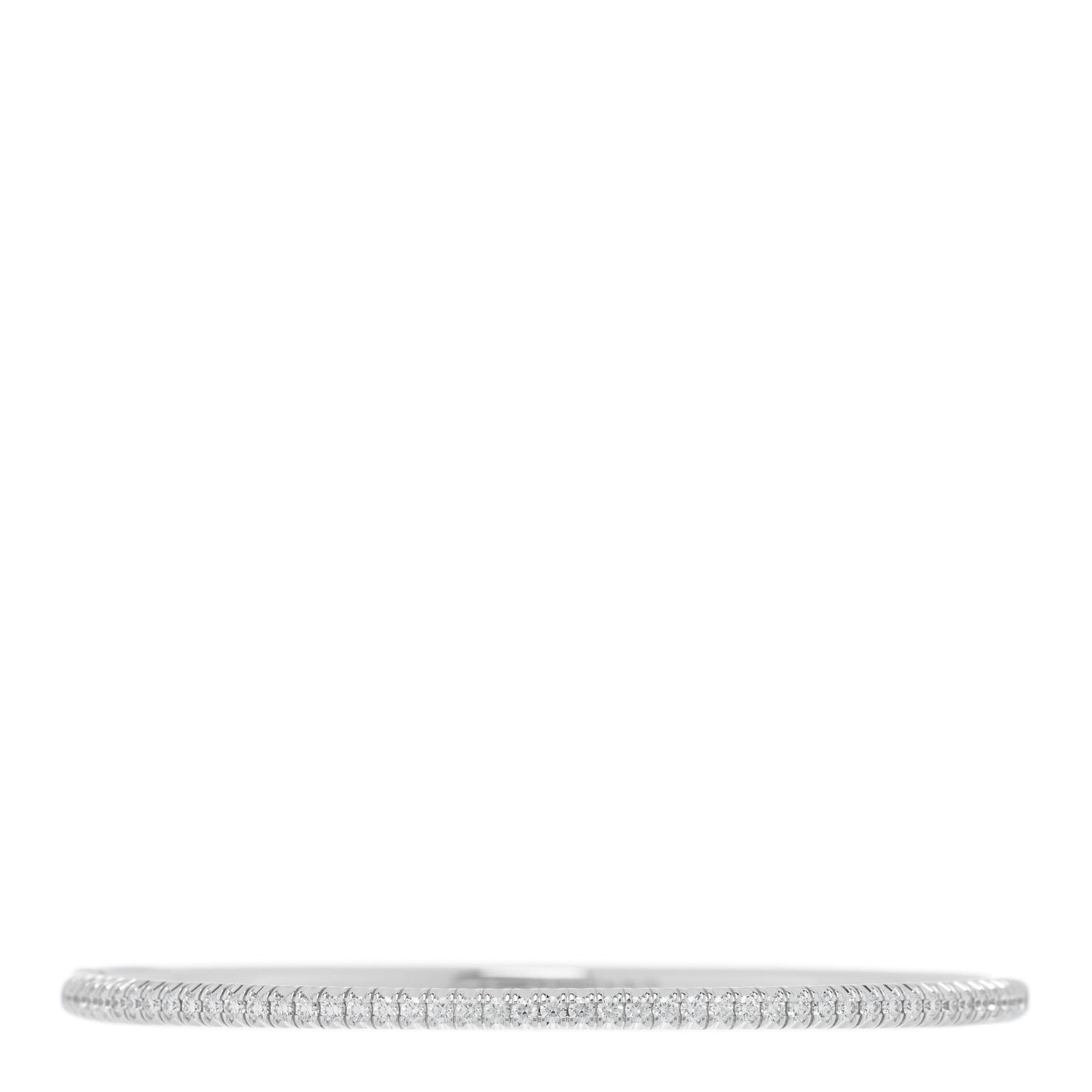 Cartier 18K White Gold Diamond Etincelle de Cartier Bangle Bracelet 16 1 of 4