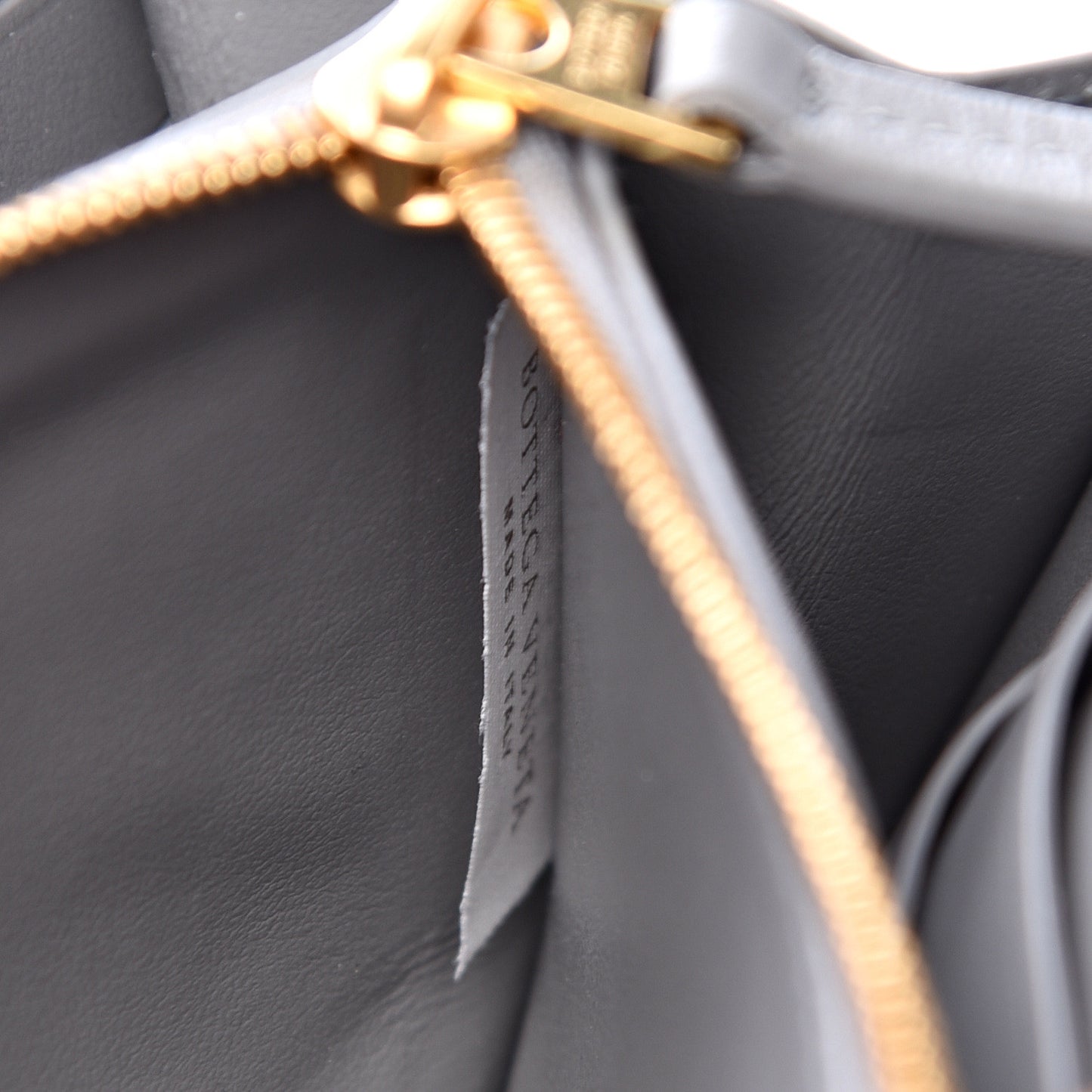 Nappa Intrecciato Zip Around Wallet Concrete