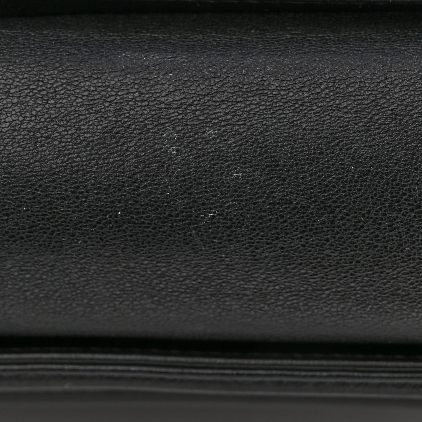 Lambskin Quilted Large Boy Flap Black