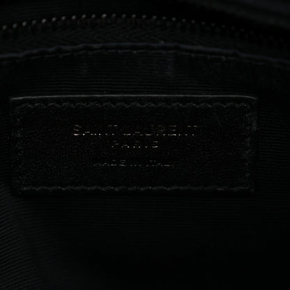 Saint Laurent Calfskin Y Quilted Monogram Monochrome Medium Loulou Chain Satchel Black 6 of 11