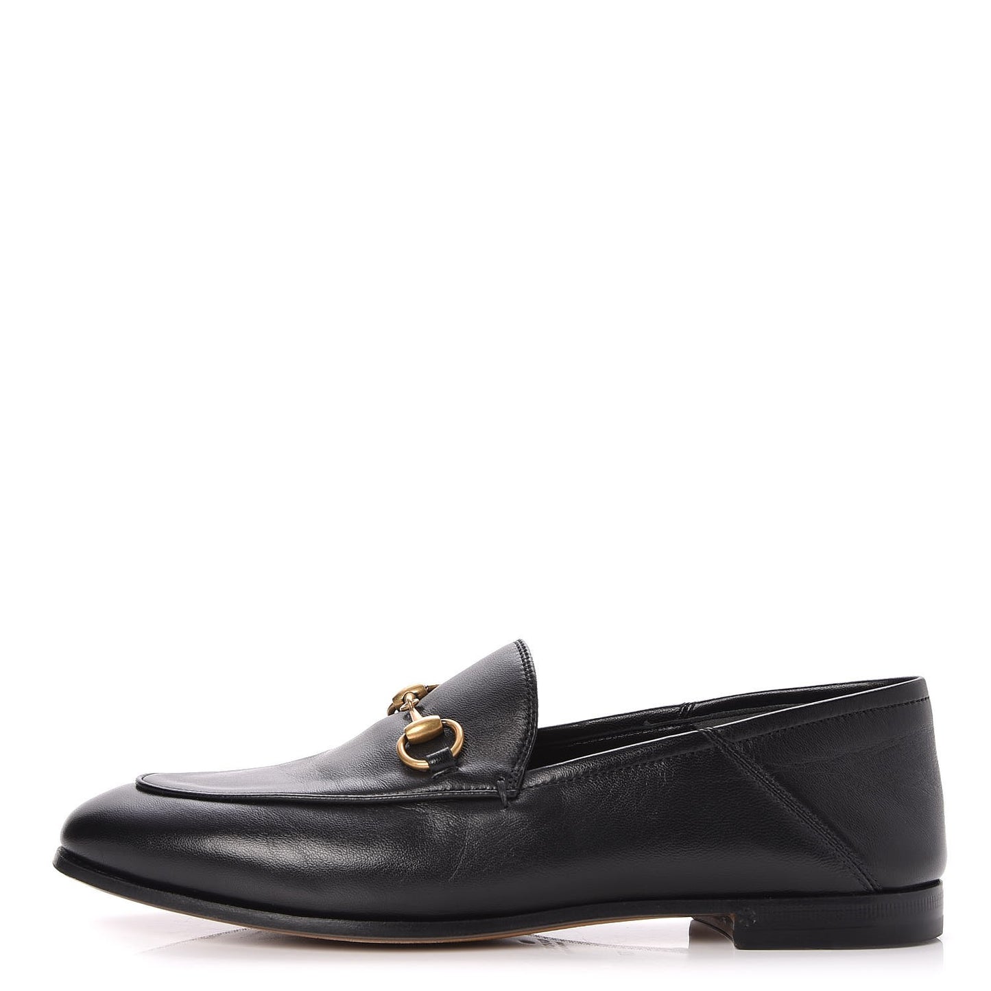 Lambskin Womens Brixton Horsebit Loafers 37 Black