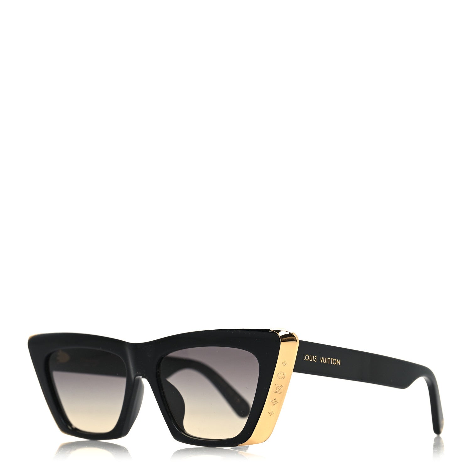 Louis Vuitton Acetate LV Moon Cat Eye Sunglasses Z1655E Black 1 of 9
