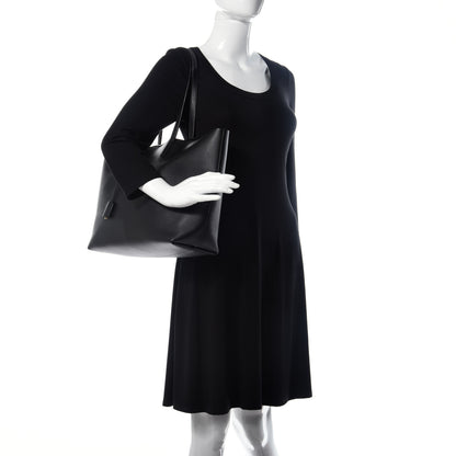 Saint Laurent Calfskin Large Shopping Tote Black 2 of 8
