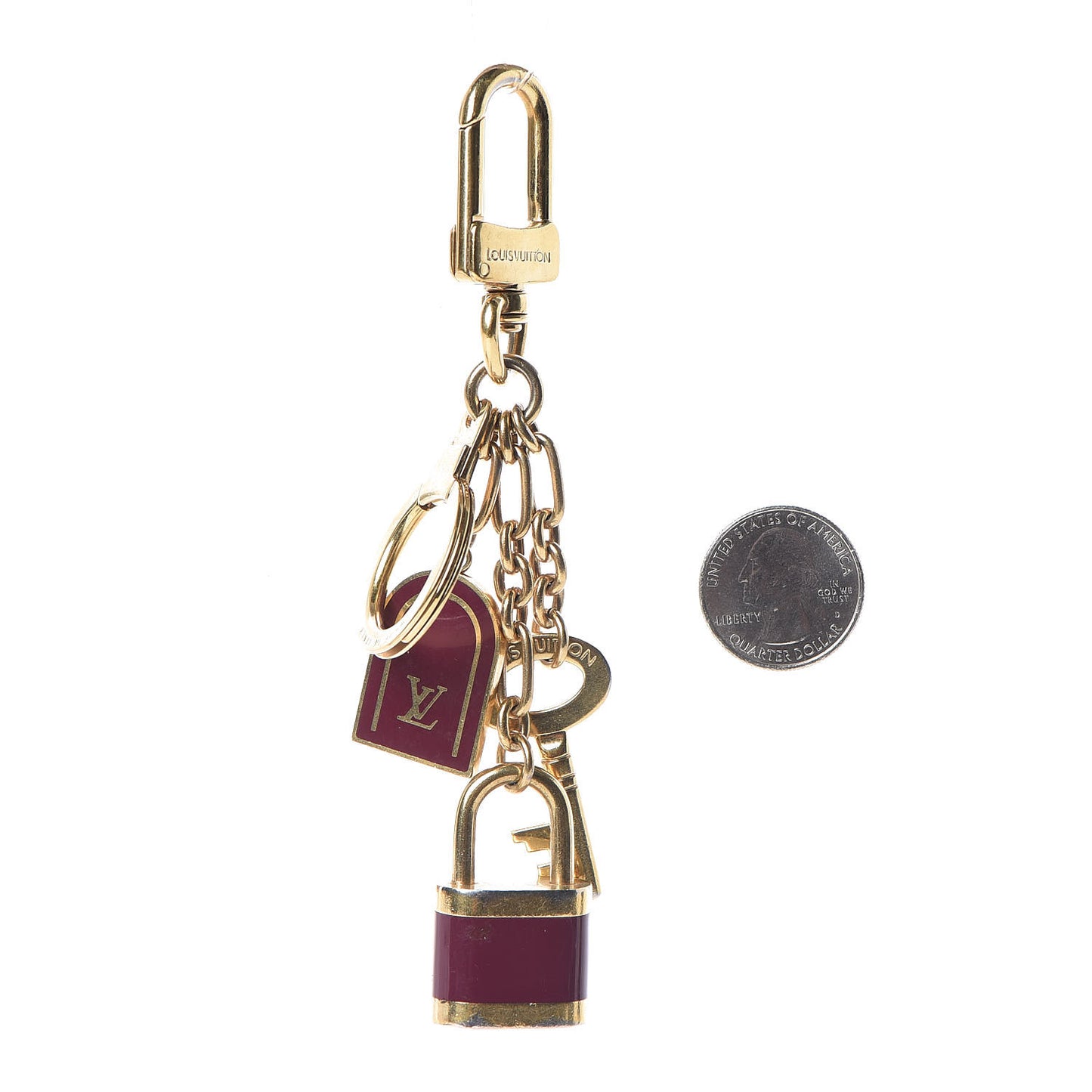 Canedas Bag Charm and Key Holder Red