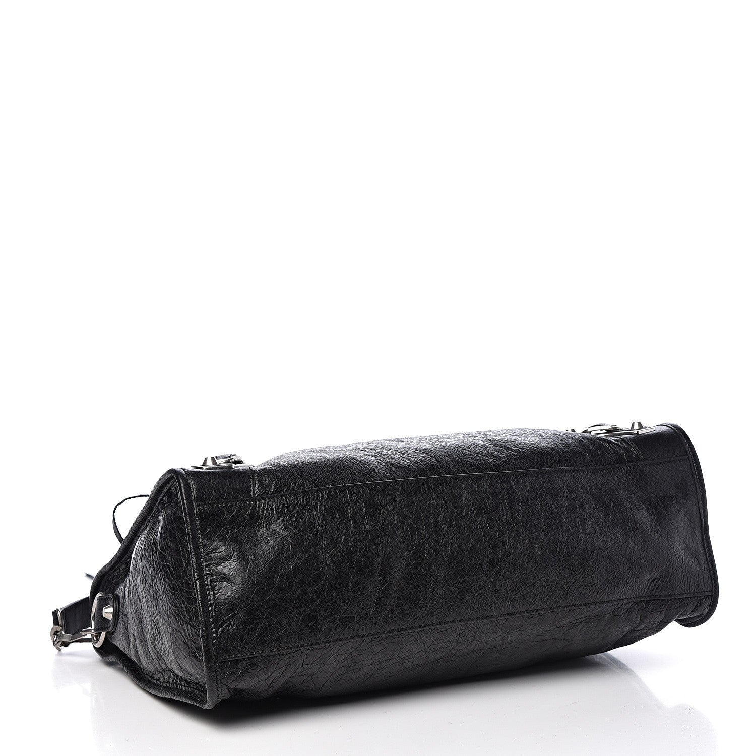 Balenciaga Agneau Silver Metallic Edge Hardware City Black 4 of 10