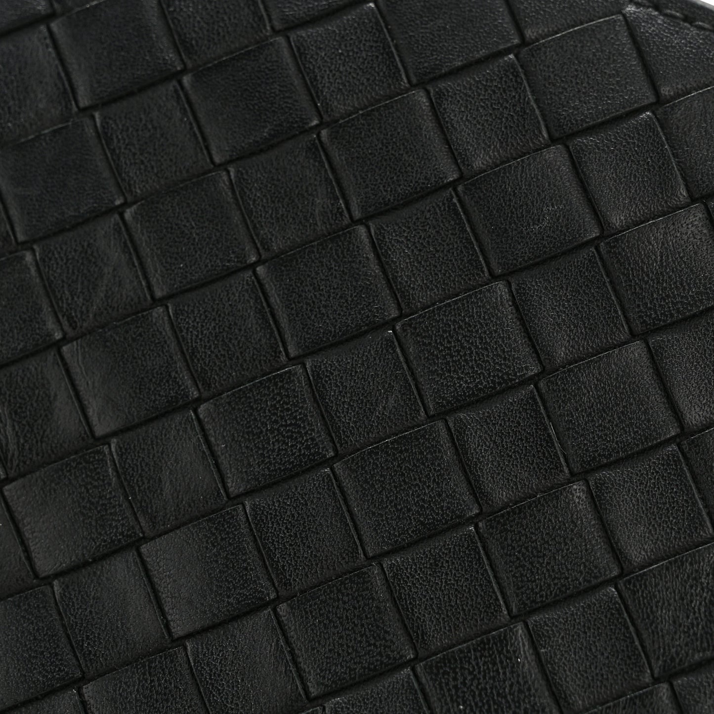 Nappa Intrecciato Bi-Fold Wallet Black