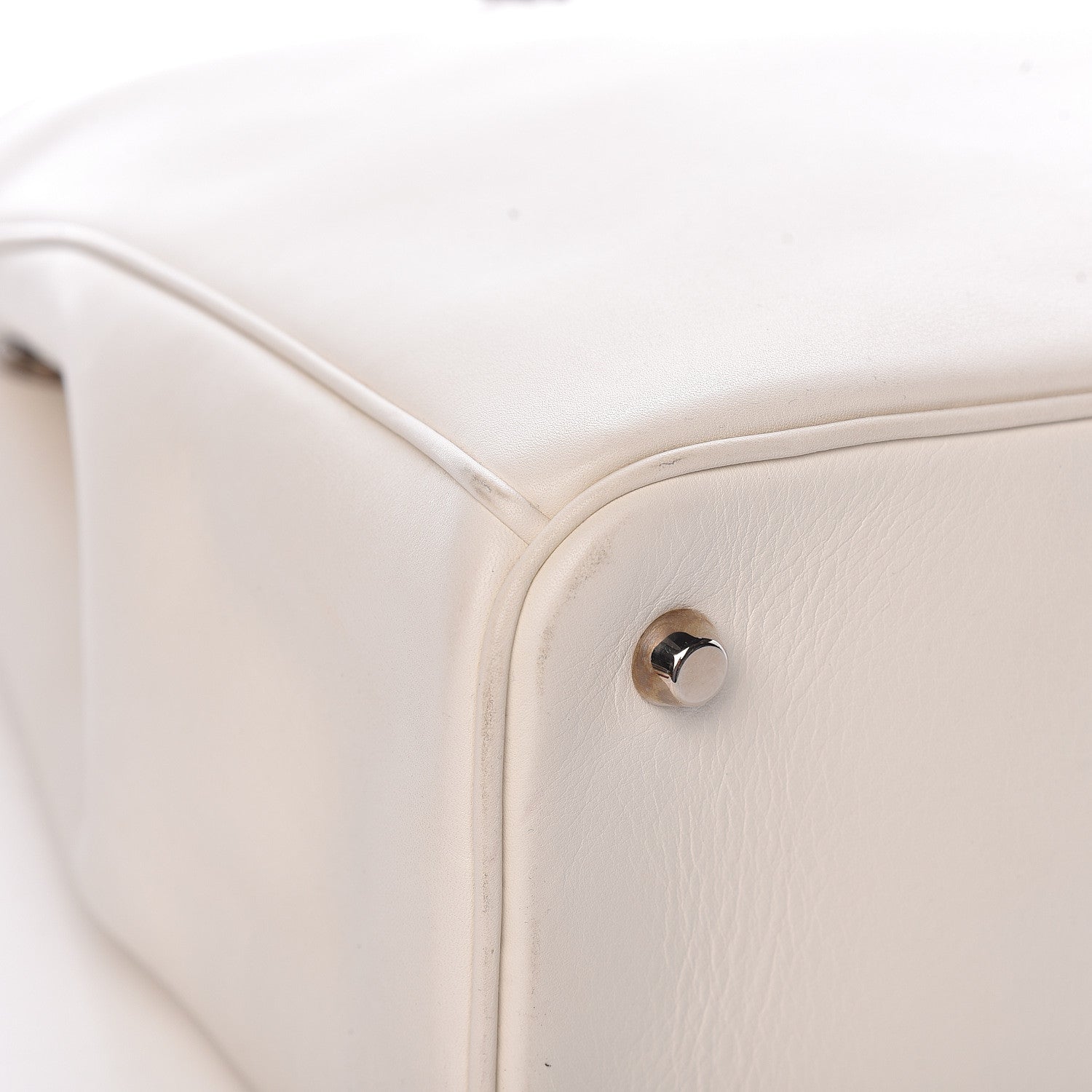 Christian Dior Smooth Calfskin Large Diorissimo Tote White 10 of 13