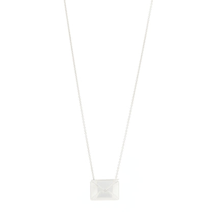 Tiffany Sterling Silver Sweet Nothings Envelope Necklace 1 of 8