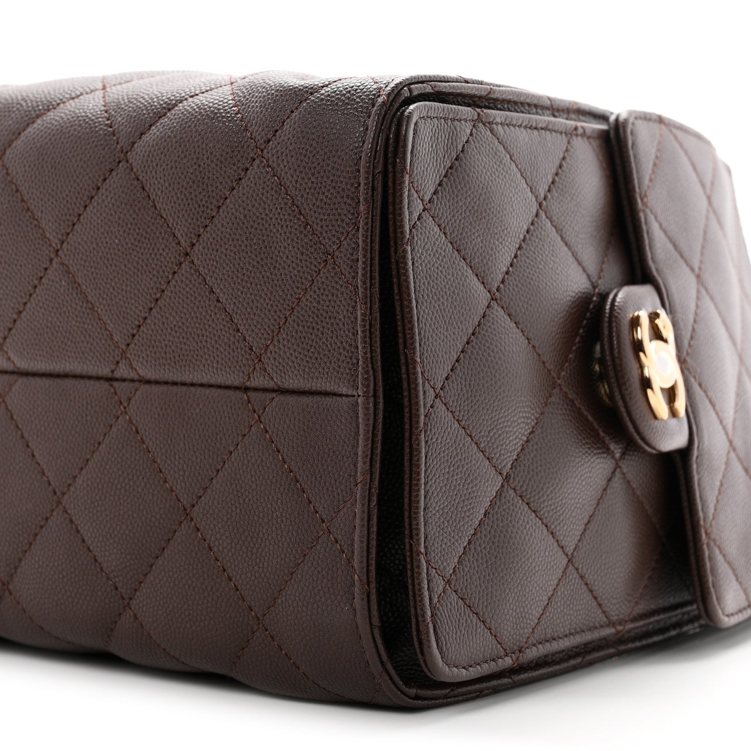 Chanel Caviar Quilted Small Chanel 25 Handbag Dark Brown 10 of 11