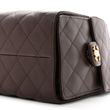 Chanel Caviar Quilted Small Chanel 25 Handbag Dark Brown 10 of 11