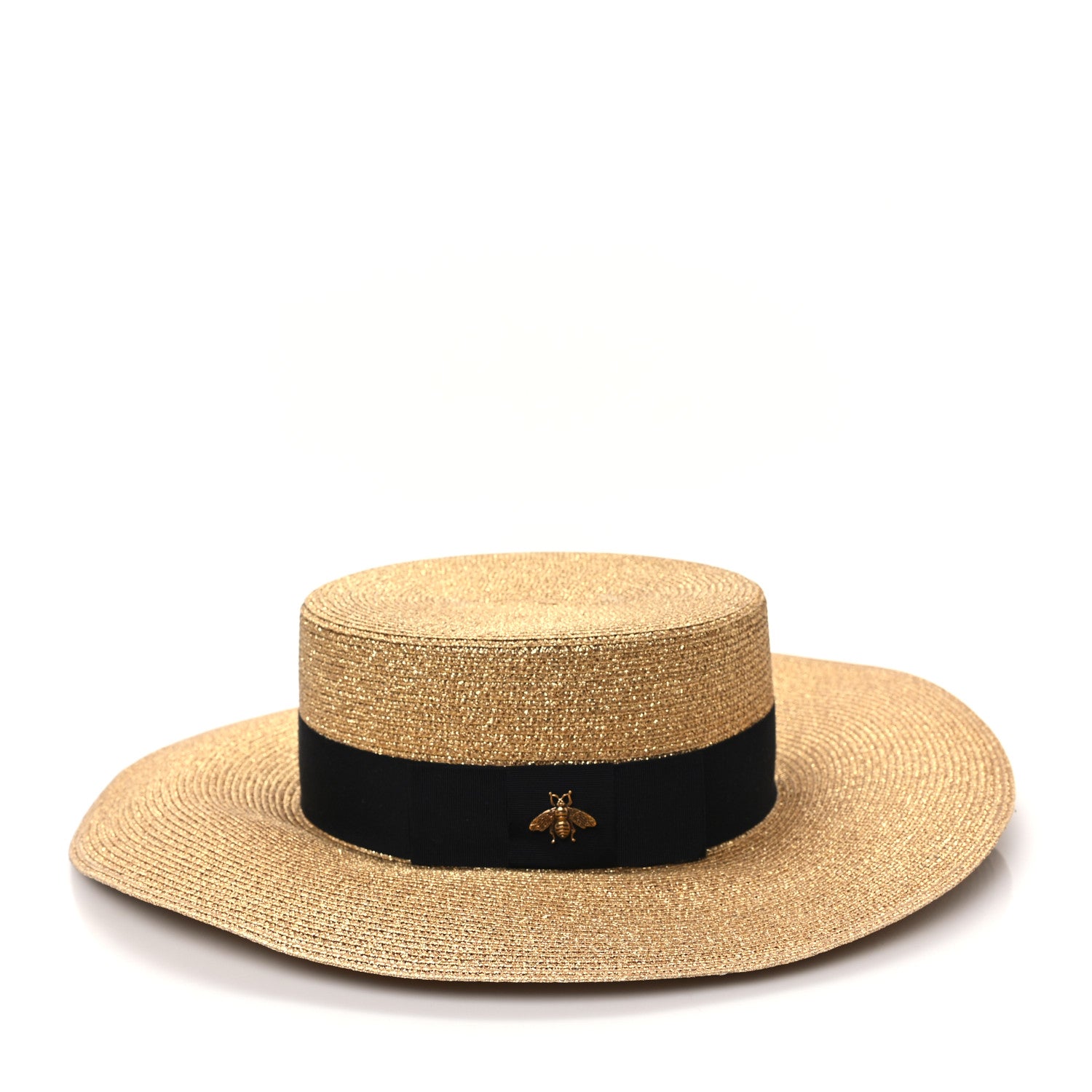 Gucci Lame Papier Hat S Black Gold 6 of 11