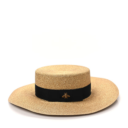 Gucci Lame Papier Hat S Black Gold 6 of 11