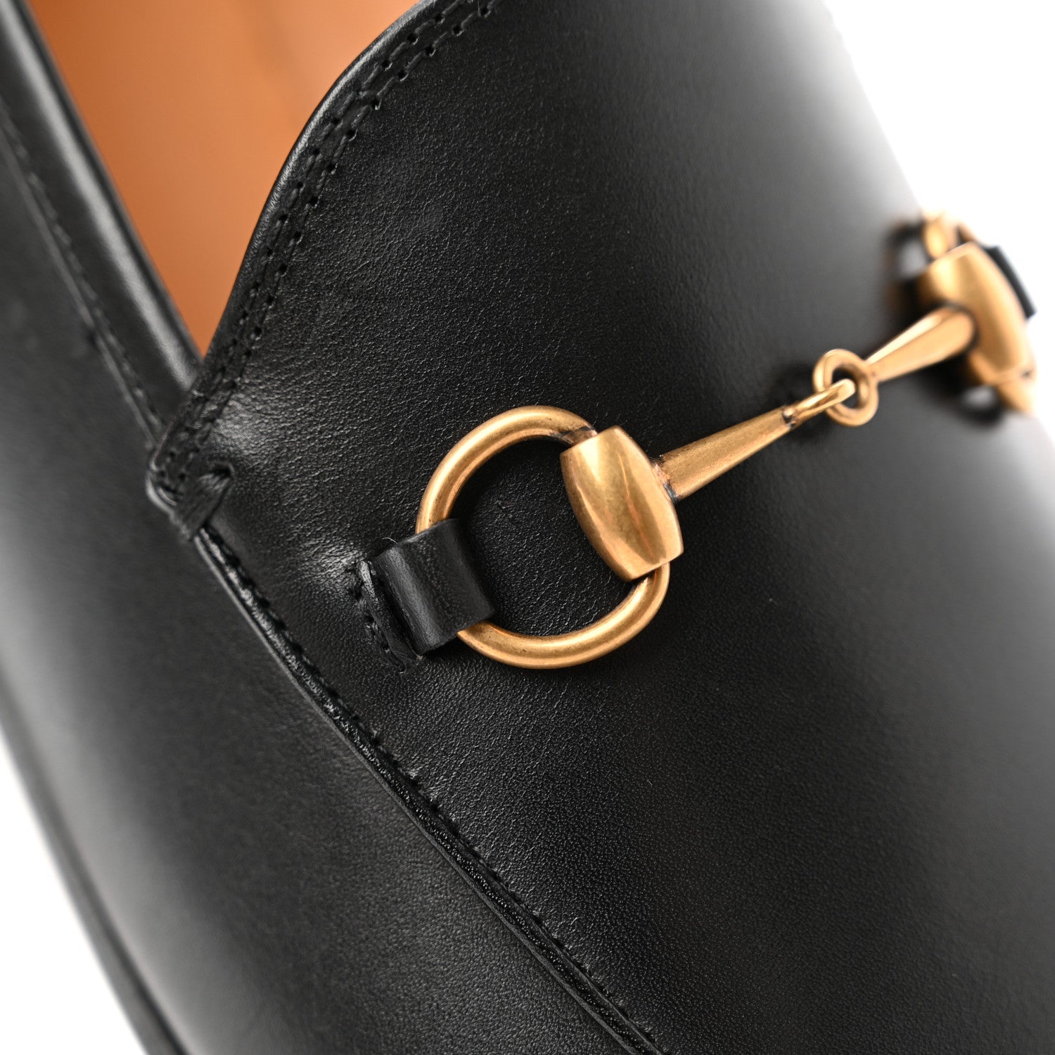 Gucci Calfskin Womens Jordaan Loafers 39 Black 9 of 10