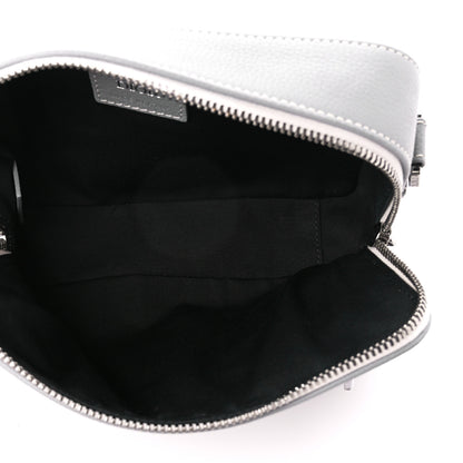 Christian Dior X BIRKENSTOCK Grained Calfskin Embroidered Safari Messenger Grey White 5 of 10