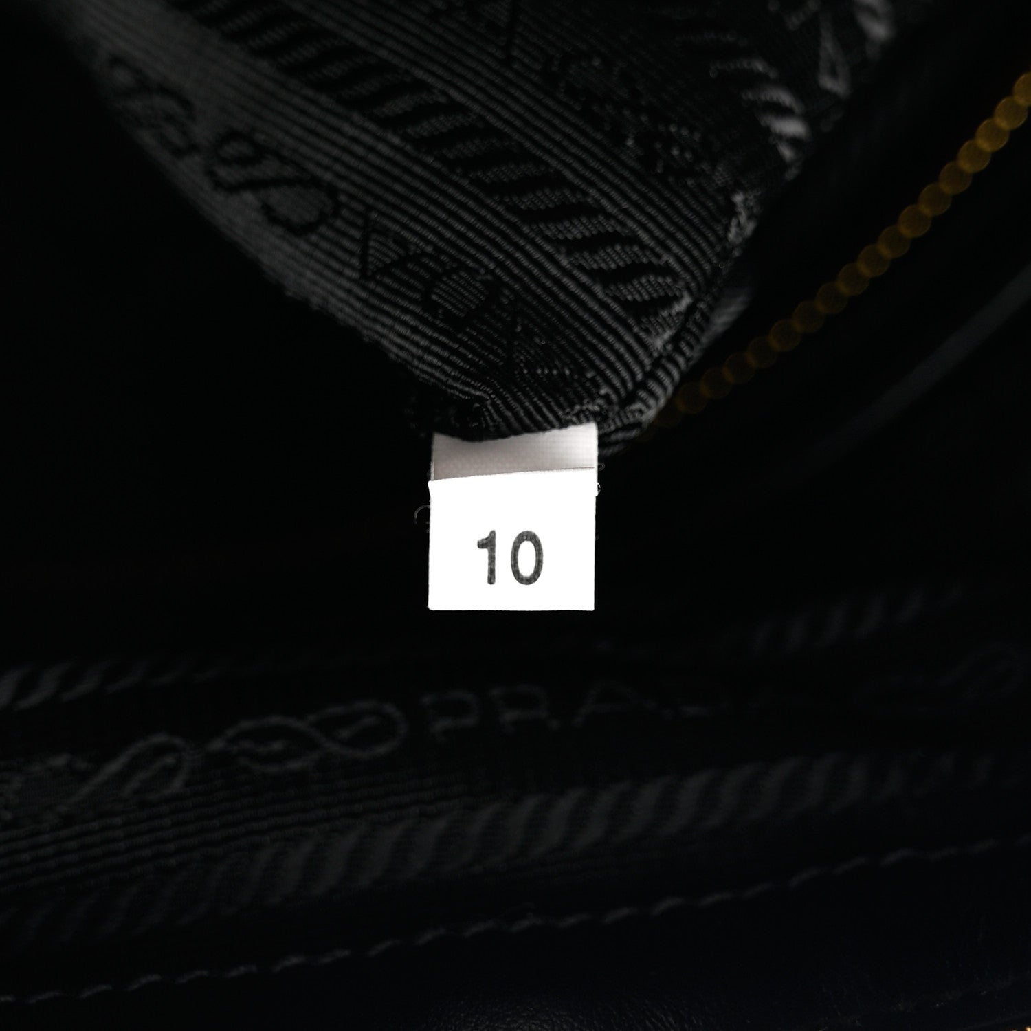 Prada Jacquard Saffiano Triangolo Symbole Embroidered Medium Travel Bag Black Corda 8 of 11